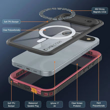 Charger l'image dans la galerie, Étui étanche à l'air de l'iPhone 17, couvercle d'armure Punkcase [série Extreme avec protecteur d'écran intégré [rose]
