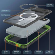 Charger l'image dans la galerie, Étui étanche à l'air de l'iPhone 17, couvercle d'armure Punkcase [série Extreme avec protecteur d'écran intégré [vert clair]

