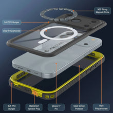 Charger l&#39;image dans la galerie, Coupe étanche à l&#39;iPhone 17 Pro, punkcase [Extreme Series] Couvercle d&#39;armure avec protecteur d&#39;écran intégré [jaune]
