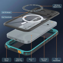 Charger l'image dans la galerie, Hautre imperméable iPhone 17 Pro, couvercle d'armure Punkcase [série Extreme avec protecteur d'écran intégré [Teal]
