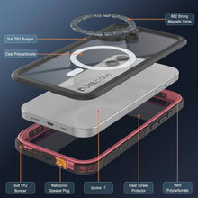 Charger l'image dans la galerie, Étui imperméable de l'iPhone 17, Punkcase [Extreme Mag Series] Couvercle d'armure avec protecteur d'écran intégré [rose]
