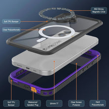 Load image into Gallery viewer, Case étanche iPhone 17, couvercle d'armure Punkcase [série Extreme avec protecteur d'écran intégré [violet]
