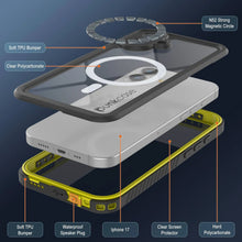 Charger l'image dans la galerie, Étui imperméable de l'iPhone 17, Punkcase [Extreme Mag Series] Couverture d'armure avec protecteur d'écran intégré [jaune]

