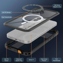 Load image into Gallery viewer, Case étanche iPhone 17, couvercle d'armure Punkcase [série Extreme avec protecteur d'écran intégré [noir]
