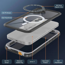 Charger l'image dans la galerie, Étui imperméable de l'iPhone 17, Punkcase [Extreme Mag Series] Couverture d'armure avec protecteur d'écran intégré [blanc]
