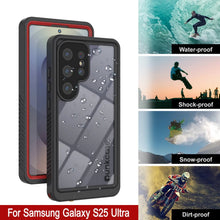 Load image into Gallery viewer, Coque étanche/antichoc pour Galaxy S25 Ultra [Série Extreme] avec protection d'écran [Rouge]
