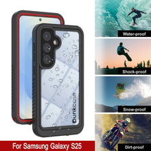Load image into Gallery viewer, Coque étanche/antichoc pour Galaxy S25 [Série Extreme] avec protection d'écran [Rouge]

