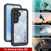 Load image into Gallery viewer, Coque étanche/antichoc pour Galaxy S25 [Série Extreme] avec protection d'écran [Bleu clair]
