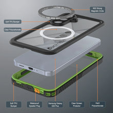 Load image into Gallery viewer, Coque étanche pour Galaxy S26 Plus, Punkcase [Extreme Mag Series] Armor Cover avec protecteur d'écran intégré [Vert]
