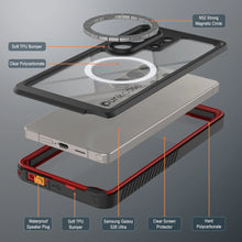 Load image into Gallery viewer, Coque ultra étanche pour Galaxy S26, Punkcase [Extreme Mag Series] Armor Cover avec protecteur d'écran intégré [Rouge]

