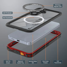 Load image into Gallery viewer, Coque étanche pour Galaxy S26, Punkcase [Extreme Mag Series] Armor Cover avec protecteur d'écran intégré [Rouge]
