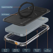 Charger l&#39;image dans la galerie, Coque étanche pour iPhone 17 Air [Série Kickstud 2.0] Housse de protection IP68 avec protecteur d&#39;écran et béquille [Blanc]

