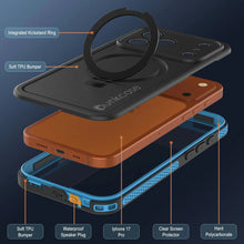 Charger l&#39;image dans la galerie, Coque étanche pour iPhone 17 Pro [Série Kickstud 2.0] Housse de protection IP68 avec protecteur d&#39;écran et béquille [Bleu]
