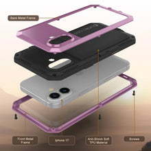 Charger l'image dans la galerie, Étui en métal iPhone 17, couverture d'armure de qualité militaire lourde [Proof] Full Body Hard [rose]
