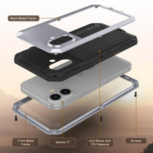 Charger l'image dans la galerie, Étui en métal iPhone 17, couverture d'armure de qualité militaire lourde [Proof] Full Body Hard [White]
