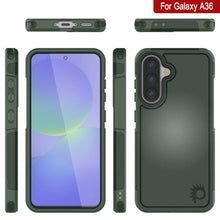Load image into Gallery viewer, Punkcase Galaxy A36 Case, [Spartan 2.0 Series] Couverture lourde robuste claire [vert foncé]
