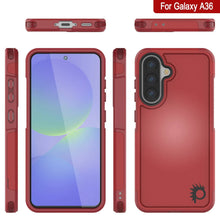 Load image into Gallery viewer, Punkcase Galaxy A36 Case, [Spartan 2.0 Series] Couverture lourde robuste claire [rouge]
