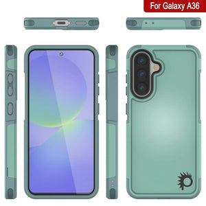 Punkcase Galaxy A36 Case, [Spartan 2.0 Series] Couverture lourde robuste claire [Teal]