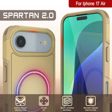 Load image into Gallery viewer, Punkcase iPhone 17 Air Case, [Spartan 2.0 Series] Couverture lourde robuste claire avec protecteur d&#39;écran intégré [jaune]
