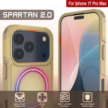 Charger l&#39;image dans la galerie, Punkcase iPhone 17 Pro Max Case, [Spartan 2.0 Series] Couverture lourde robuste claire avec protecteur d&#39;écran intégré [jaune]
