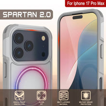 Charger l&#39;image dans la galerie, Punkcase iPhone 17 Pro Max Case, [Spartan 2.0 Series] Couverture lourde robuste claire avec protecteur d&#39;écran intégré [blanc]
