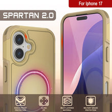 Charger l&#39;image dans la galerie, Punkcase iPhone 17 Case, [Spartan 2.0 Series] Couverture lourde robuste claire avec protecteur d&#39;écran intégré [jaune]
