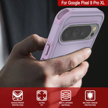 Charger l&#39;image dans la galerie, Punkcase Google Pixel 9 Pro XL Case, [Spartan 2.0 Series] Couverture lourde robuste claire avec protecteur d&#39;écran intégré [Magenta]
