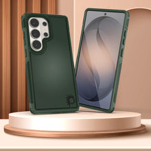 Load image into Gallery viewer, PunkCase Coque pour Galaxy S26 Ultra [Série Spartan 2.0] Coque transparente robuste et résistante [Vert foncé]
