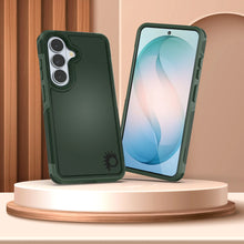 Load image into Gallery viewer, PunkCase Coque pour Galaxy S26 [Série Spartan 2.0] Coque transparente robuste et résistante [Vert foncé]
