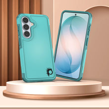 Load image into Gallery viewer, PunkCase Coque pour Galaxy S26 [Série Spartan 2.0] Coque transparente robuste et résistante [Bleu clair]
