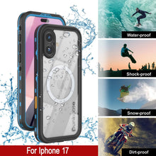 Load image into Gallery viewer, Étui IP68 imperméable iPhone 17, Punkcase [Bleu clair] [série StudStar] [Slim Fit] [Dirtoproof]
