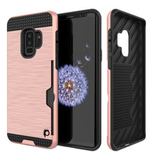 Charger l'image dans la galerie, Galaxy S9 Plus Case, PUNKcase [SLOT Series] [Slim Fit] Dual-Layer Armor Cover w/Integrated Anti-Shock System, Credit Card Slot  [Rose Gold] (Color in image: Rose)

