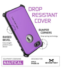 Load image into Gallery viewer, iPhone SE/5S/5 Waterproof Case, Ghostek® Nautical Purple Series| Underwater | Aluminum Frame (Color in image: Pink)
