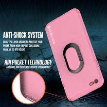 Charger l&#39;image dans la galerie, iPhone 8 Case, Punkcase Magnetix Protective TPU Cover W/ Kickstand, Tempered Glass Screen Protector [pink] 
