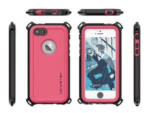 iPhone SE/5S/5 Waterproof Case, Ghostek® Nautical Pink Series| Underwater | Aluminum Frame (Color in image: Teal)