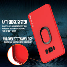 Load image into Gallery viewer, Galaxy S8 PLUS, Punkcase Magnetix Protective TPU Cover W/ Kickstand, Screen Protector [Red] 
