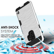 Load image into Gallery viewer, Galaxy S9 Plus Case, PUNKcase [SLOT Series] [Slim Fit] Dual-Layer Armor Cover w/Integrated Anti-Shock System, Credit Card Slot &amp; Screen Protector [White] (Color in image: Gold)
