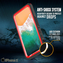 Charger l&#39;image dans la galerie, iPhone XS Max Waterproof Case, Punkcase [Extreme Series] Armor Cover W/ Built In Screen Protector [Clear] (Color in image: Pink)
