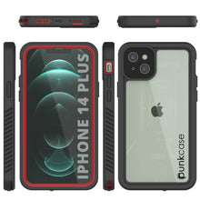 Load image into Gallery viewer, iPhone 14 Plus Waterproof Case, Punkcase [Extreme Series] Armor Cover W/ Built In Screen Protector [Red] (Color in image: Teal)
