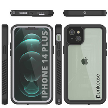 Load image into Gallery viewer, iPhone 14 Plus Waterproof Case, Punkcase [Extreme Series] Armor Cover W/ Built In Screen Protector [White] (Color in image: Teal)
