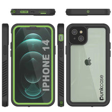 Load image into Gallery viewer, iPhone 14  Waterproof Case, Punkcase [Extreme Series] Armor Cover W/ Built In Screen Protector [Light Green] (Color in image: Red)
