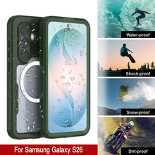 Load image into Gallery viewer, Coque étanche pour Galaxy S26 [Série Alpine 2.0] [Slim Fit] [Certifié IP68] [Antichoc] [Vert]
