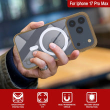 Charger l'image dans la galerie, Punkcase iPhone 17 Pro Max Magnetic Wireless Charging Case [ClearMag Series] [Gold]
