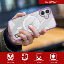 Charger l'image dans la galerie, Punkcase iPhone 17 Magnetic Wireless Charging Case [Clearmag Series] [Purple]
