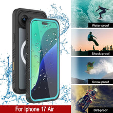 Charger l'image dans la galerie, Coupe d'iphone 17 étanche à l'air, punkcase [Series Extreme] Couvercle d'armure avec protecteur d'écran intégré [Teal]
