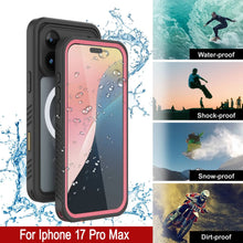Load image into Gallery viewer, Coupe d'imperméabilisation de l'iPhone 17 Pro Max, Punkcase [Extreme Series] Couvercle d'armure avec protecteur d'écran intégré [Pink]
