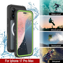 Load image into Gallery viewer, Produits Boîtier imperméable iPhone 17 Pro Max, Punkcase [Extreme Series] Couverture d'armure avec protecteur d'écran intégré [vert clair]
