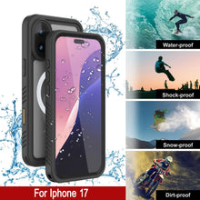 Load image into Gallery viewer, Case étanche iPhone 17, couvercle d'armure Punkcase [série Extreme avec protecteur d'écran intégré [noir]
