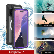 Load image into Gallery viewer, Case étanche iPhone 17, couvercle d'armure Punkcase [série Extreme avec protecteur d'écran intégré [violet]
