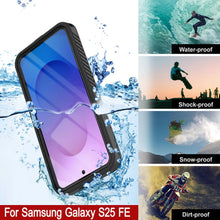 Load image into Gallery viewer, Galaxy S25 FE résistant à l&#39;eau/antichoc [Série Extrême] avec étui de protection d&#39;écran [Noir]
